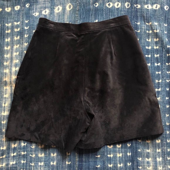 Vintage Suede Leather High Waisted shorts US6 - Picture 5 of 5